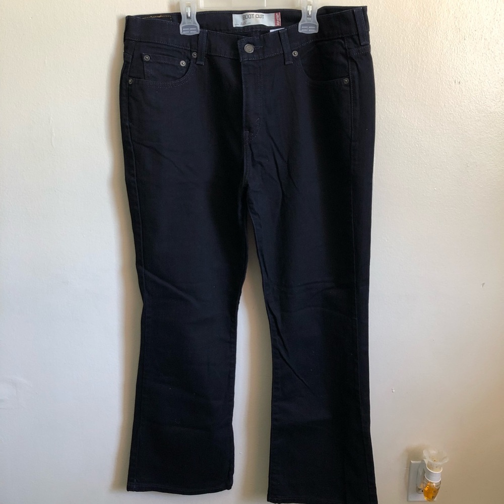 Women’s Levi’s 515 Bootcut Black Denim Jeans 14